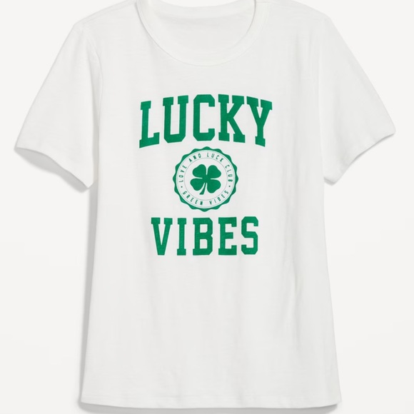 NWT OLD NAVY EveryWear Slub-Knit Graphic T-Shirt Color: Calla Lilies - Picture 1 of 10